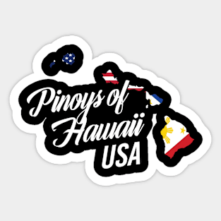 Filipinos of Hawaii Design for Proud Fil-Ams Sticker